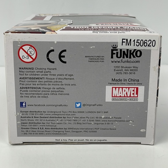 Funko Pop Thor Secret Wars 97 Marvel Collector Corps Exclusive NIB - Picture 7 of 14